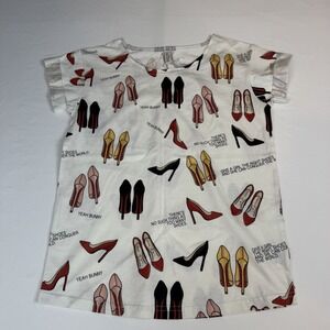 Nasty Gal x Yeah Bunny High Heel Shoe T-Shirt Ladies S NWT-Artsy Indie Kitschy